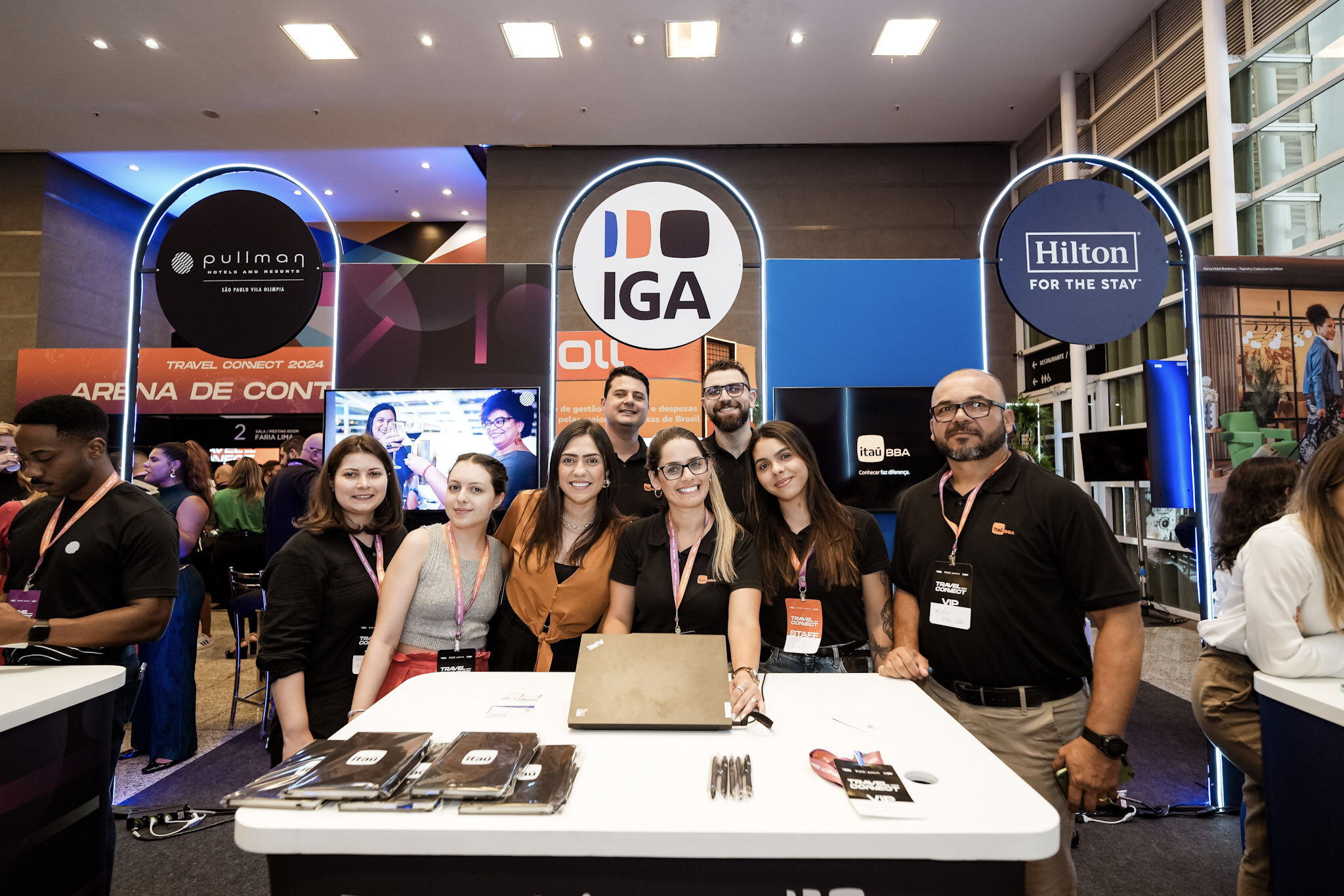Arena de conexões do Travel Connect foi projetada para maximizar interações, com áreas de lounge, coffee breaks próximos aos estandes e horários dedicados para visitas.