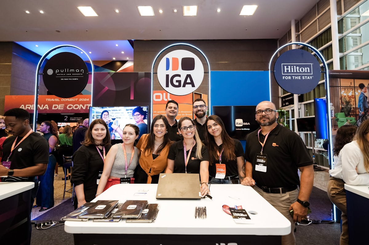 Arena de conexões do Travel Connect foi projetada para maximizar interações, com áreas de lounge, coffee breaks próximos aos estandes e horários dedicados para visitas.