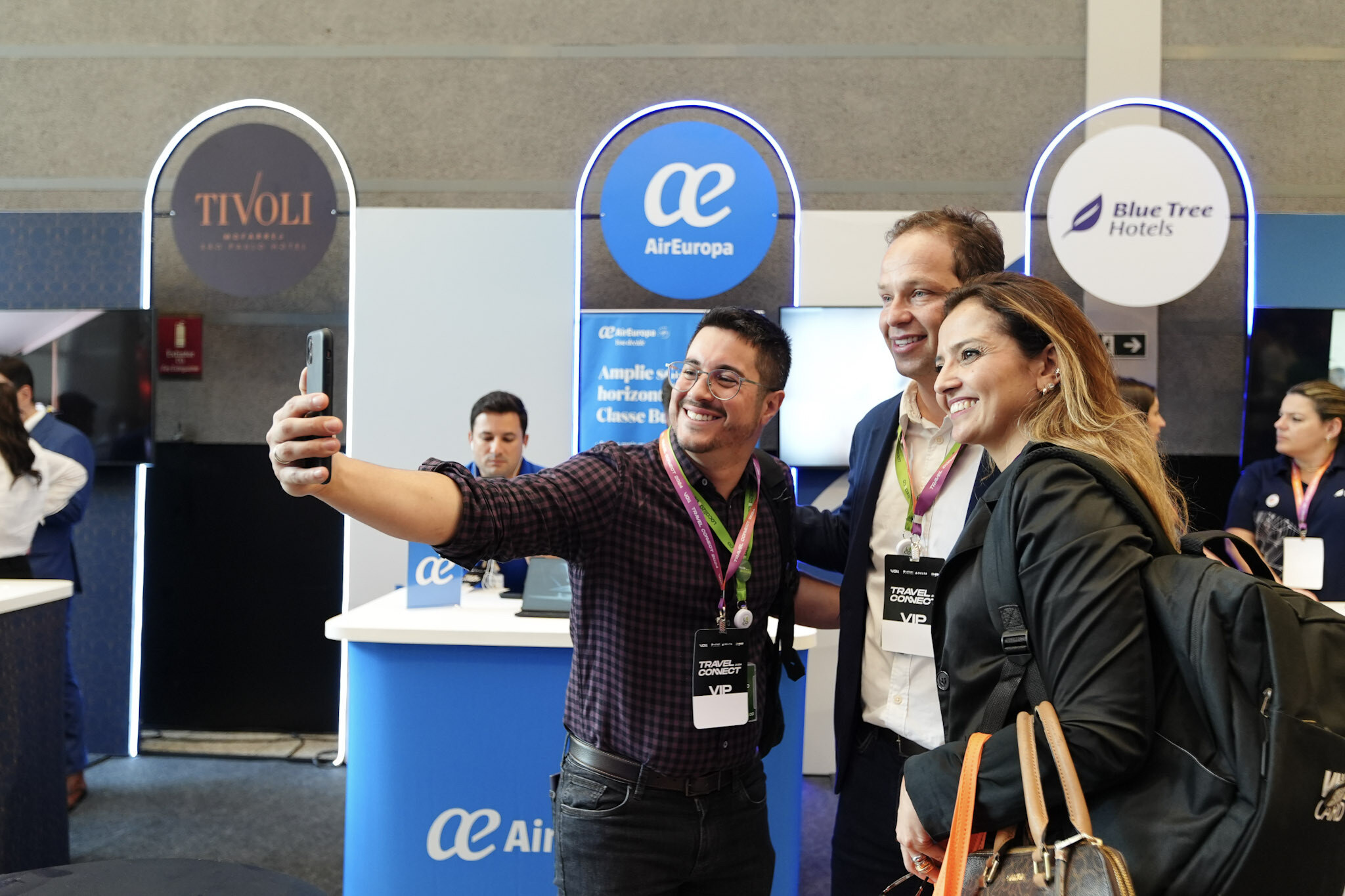 Arena de conexões do Travel Connect foi projetada para maximizar interações, com áreas de lounge, coffee breaks próximos aos estandes e horários dedicados para visitas.