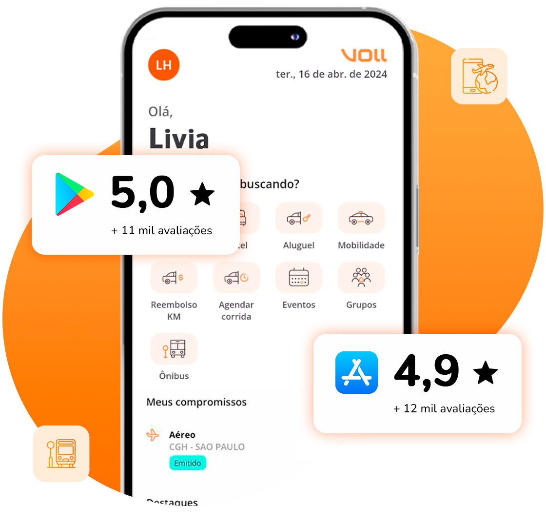 VOLL - Para sua empresa economizar em suas viagens corporativas. 